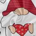thumbnail image 3 of SKYSONIC Be Mine Love Round Tablecloth 60inch Indoor Wrinkle Free, Red Valentines Gnome Circular Lace Table Cover Washable for Kitchen Dining Decor, 3 of 7