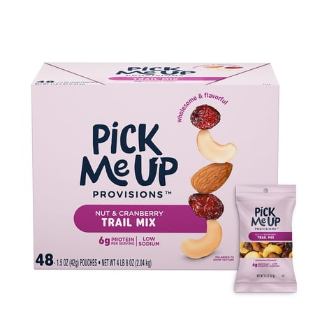 Pick Me Up Provisions Nut & Cranberry Trail Mix 1.5 oz. 48 Bags/Box (PM62798)