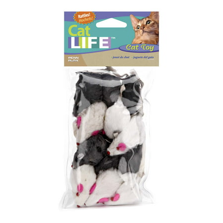 Penn Plax Cat Life Mouse Cat Toy, 12 Count (Best Cat For Mice)