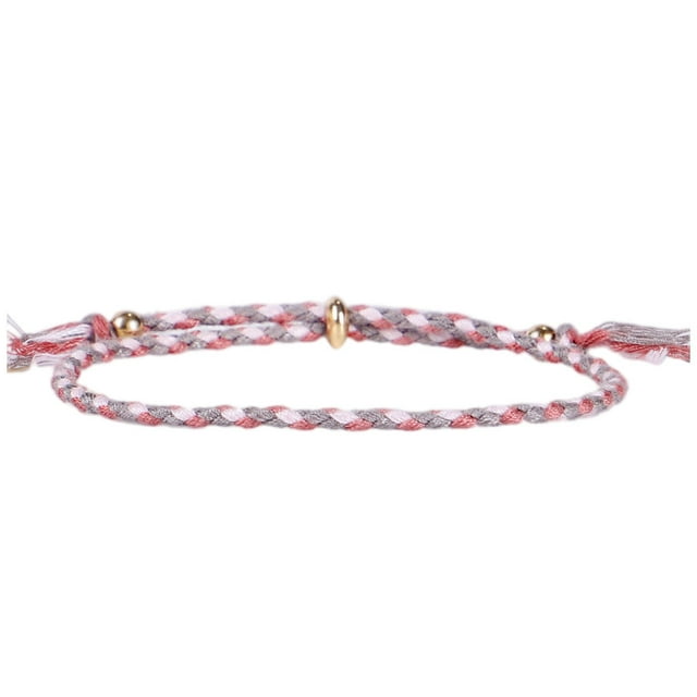 Bracelet Tressé Accessoire de Mode Femmes Hommes Bracelet Bijoux Accessoires Structure Exquis Tressé Fil Réglable Bracelets avec Frange Décors Type 23