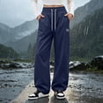 thumbnail image 2 of iHPH7 Women's Lightweight Waterproof Rain Pants Loose Fit Quick Dry Cargo Joggers Elastic Waistband Windproof Outdoor Trousers for Fishing Travel and Rainy Days Navy M, 2 of 9