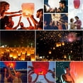 thumbnail image 6 of RUseeN 10 Pcs Chinese Lanterns to Release in Heaven, Multi-Colored Flying Lanterns Paper Lantern Hanging Paper Lanterns Wish Lantern Memorial for Celebrations of Family., 6 of 7