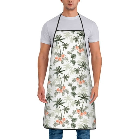 

Gaeub Vintage Palm Trees Print Apron for Men and Women Waterproof Apron for Cooking Dishwashing Lab Butcher Dog Grooming
