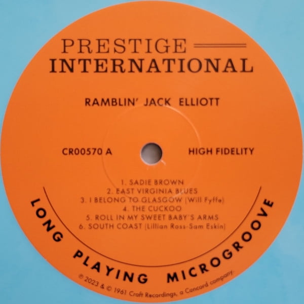 Ramblin Elliott Jack - Ramblin Jack Elliott - 180-Gram Blue Colored Vinyl - Music & Performance