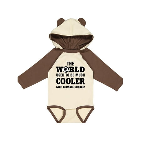 

Inktastic The World Used to be Much Cooler Stop Climate Change Gift Baby Boy or Baby Girl Long Sleeve Bodysuit