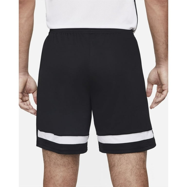 Nike Dri-FIT Academy Men's Knit Soccer Shorts, Black/White