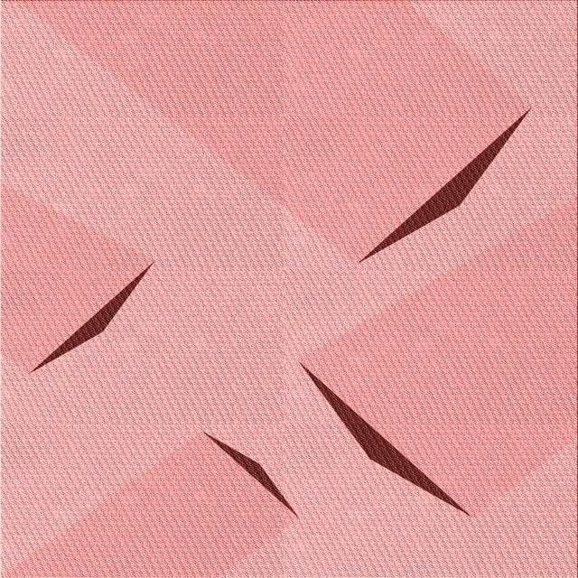 Ahgly Company Tapis d'Intérieur Lavable en Machine Carré Transitionnel Rose Pastel, 5 Pieds Carré