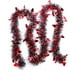 thumbnail image 2 of Guirnalda de confeti para árbol de Navidad de 78,7 pulgadas, color verde, dorado, rojo y rosa, con copos de nieve de plástico | Decoración festiva para fiestas navideñas, guirnaldas DIY, envoltura, 2 of 6