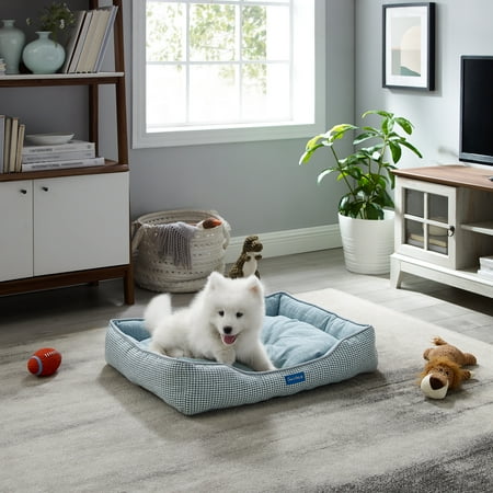 UPC: 0850018680028 | Sam s Pets Arlo® Medium Blue Plaid Dog Bed