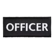 Officer Black & White Patch, Unisex,Biker Club Patches
