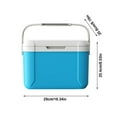 thumbnail image 3 of Camping Cooler Cooler With Handle Portable Refrigerator Keep Cool For 72 96 Hours Small Ice Chest Hard Food Storage For Beach Camping Sports Camping Hiking, 3 of 7