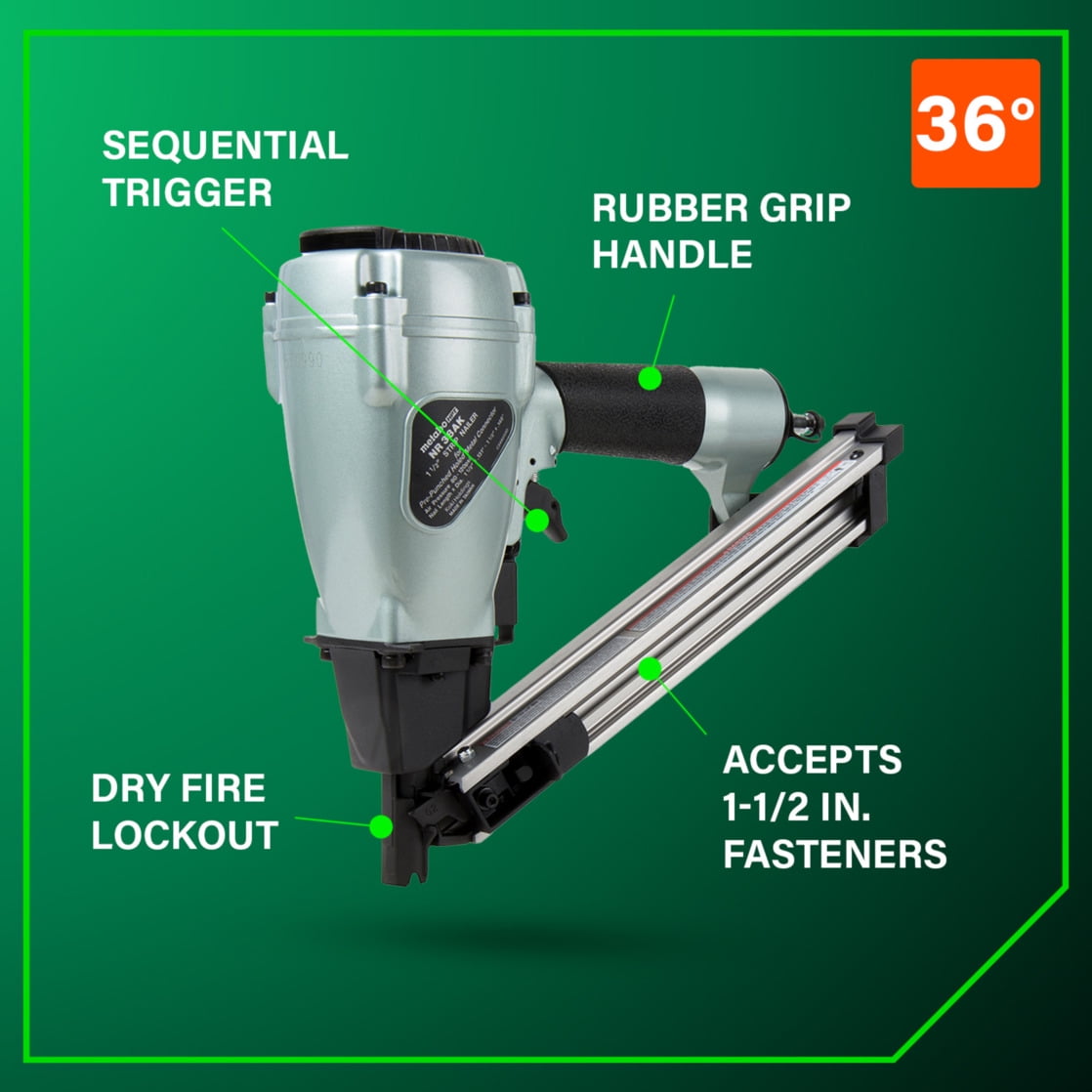 Metabo HPT 23 Gauge Metal Connector Nailer, NR38AK