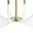 thumbnail image 3 of Pasargad Home 6-Light Omeara Candle Style Chandelier Light, White & Gold, 3 of 5