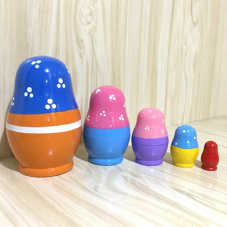 Ludlz 5-piece girls' Russian nested dolls Russian dolls