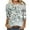 Navy, variant on GERsome Clearance Women's 3/4 Sleeve T-Shirts Crew Neck Floral Print Casual Tunic Tops Basic Tees Blouses Loose Fit Pullover