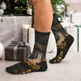 thumbnail image 7 of KLL Mystical Golden Eye Print Cool Socks Men's Women's Crew Socks Funny Crazy Novelty Stockings, 7 of 7