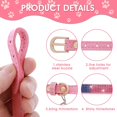 thumbnail image 3 of Jinsinto Rhinestone Cat Collar with Bells, Colorful Shiny Crystals, Adjustable Collars, Puppies (Pink, Size XS), 3 of 5