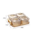 thumbnail image 2 of MERILER Clear Snack Display Tray with 4 Storage Boxes for Kitchen and Party Food Organization, 2 of 6