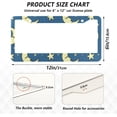 thumbnail image 3 of GZHJMY Moons and Stars on Blue License Plate Frames for Women Men 2 pcs Personalized Car License Plate Holder with Screw Caps, Round Hole Decorative, 3 of 6