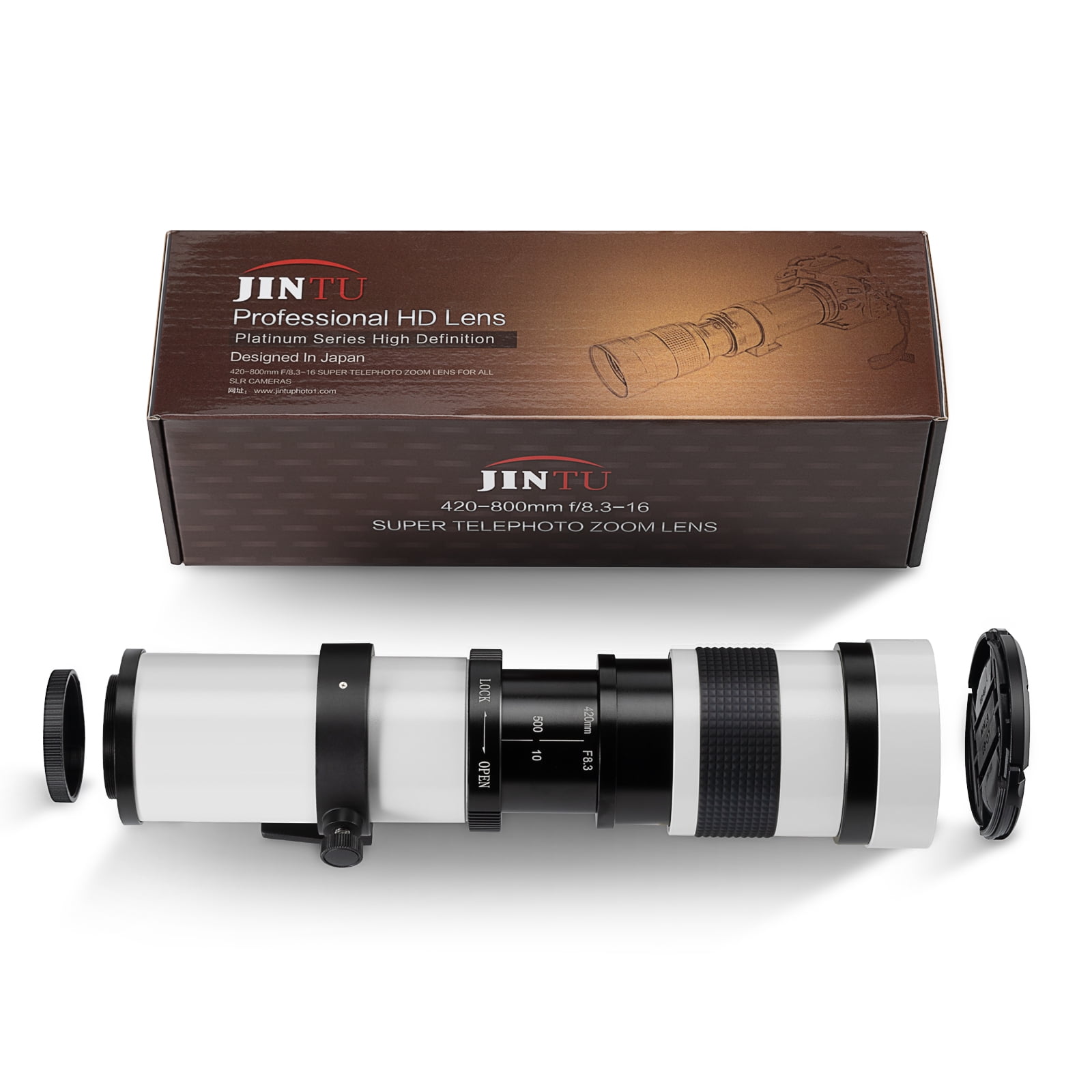 JINTU 420-800mm f/8.3 HD マニュアルフォーカス望遠ズーム レンズにとってニコン一眼レフデジタルカメラレンズD5600 JINTU 420-800mm f⁄8.3 HD マニュアルフォーカス望遠ズーム レンズ