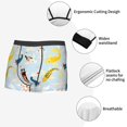 thumbnail image 3 of Fuzoiu Japanese Carps Print Men's Ultra Breathable Underwear,No Riding Up Boxer Briefs with ComfortFlexible Waistband-XX-Large, 3 of 5