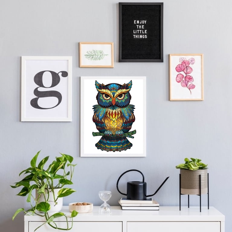 Keyohome Wooden Jigsaw Puzzle, 100-Piece Owl Design photo 5