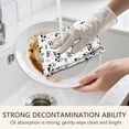 thumbnail image 7 of 4 Pcs Funny Kitchen Towels,White Cartoon Dinosaurs Leaves Pattern Microfiber Dish Towels,Kitchen Tea Towels,Kitchen Towel Set (18" X 26"), 7 of 7