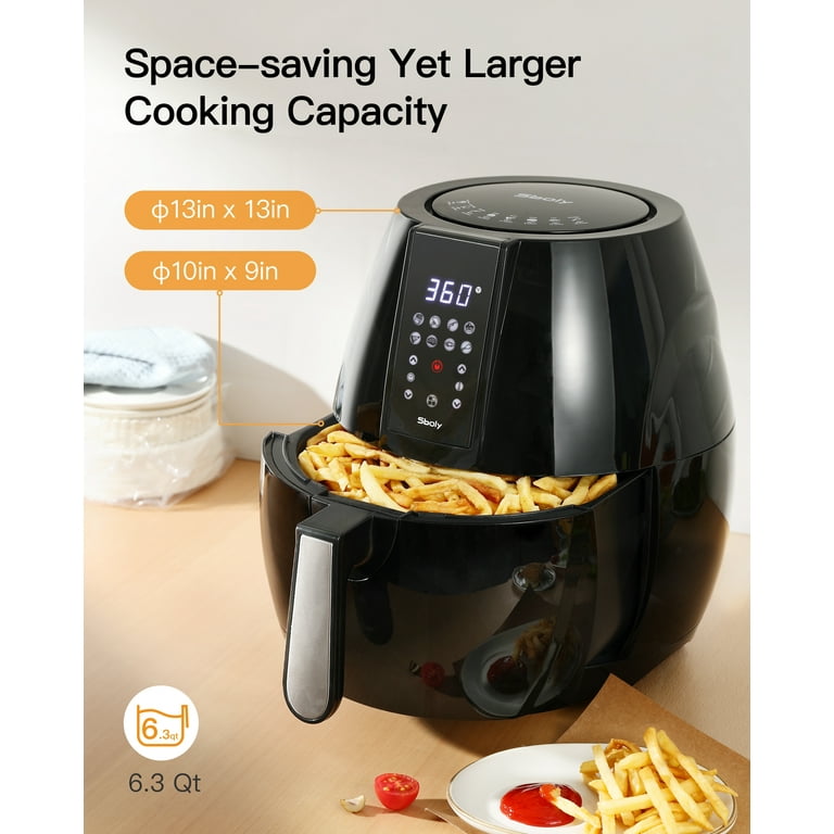 Adoolla Air Fryer Oven 5 Qt Large Oil Free Touch Screen 1500W Mini Oven  Combo with 7 Accessories, One-Touch Digital Controls, Nonstick Tray 
