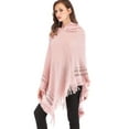 thumbnail image 4 of LELINTA Women Knitted Poncho Cape Tassel Oversized Cardigan Sweater Long Shawl Scarf Pullover Jumper, One Size, 3 Colors, 4 of 7