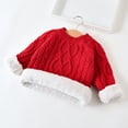 thumbnail image 4 of RXIRUCGD Pull à Manches Longues Épais et Chaud pour Bébés Garçons et Filles (Rouge, Taille : 4 Ans), 4 of 4