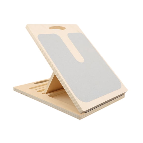 Fzaqwen Wood Calf Stretch Slant Board Portable Multipurpose Lightweight Sturdy for Doing