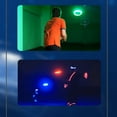 thumbnail image 3 of Anillo de disco volador LED, juego de discos voladores para deportes nocturnos, para acampar al aire libre, playa, patio trasero, césped, azul, 3 of 14