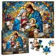 thumbnail image 2 of Clearance! Stained Glass Puzzles For Adults 1000 Pieces And Up Colorful Christmas Puzzle Difficult Puzzles As Home Decor, 2 of 9