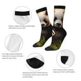 thumbnail image 3 of Vsdgher Forest Panda Crew Socks for Men & Women, Breathable Casual Athletic Ankle Socks, 3 of 6