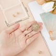 thumbnail image 3 of 8Pcs Double Sided Spacer Beads 18K Gold Plated Brass Cubic Zirconia Flower Beads Caps, 3 of 6