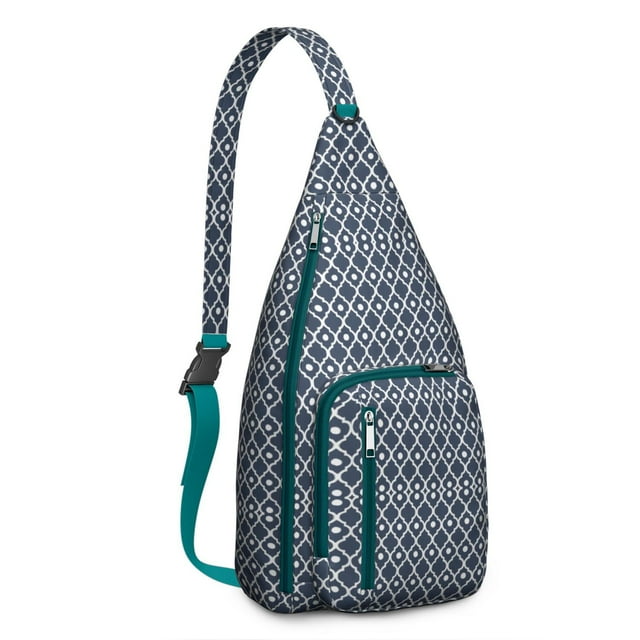 Ethnic Colorful Sling Backpack – Crossbody Chest Bag, Anti-Theft