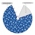 thumbnail image 2 of Lsque Airplanes in the Sky Print Christmas Tree Skirt, Tree Skirt with Ties or Velcro, Perfect for Holiday Decorations, Halloween, and New Year-36", 2 of 7