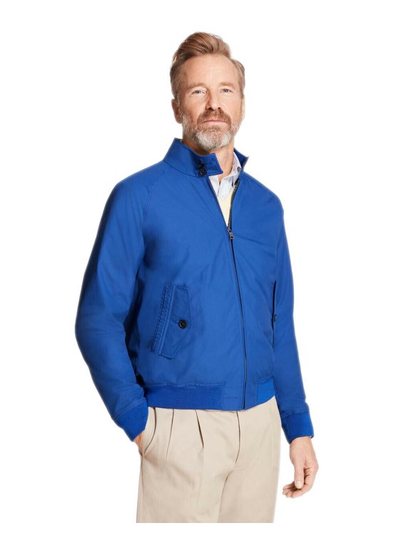 New Brooks Brothers Men's Royal Blue Full Zip Bomber Harring Jacket XLarge XL 7638-4