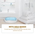 thumbnail image 2 of 1pcs Practical Creative Oval Soap Dishes Bathroom Glass Soap Holder (Transparent), 2 of 6