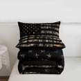 thumbnail image 5 of meiyoeat Boys Personalized Camo Gift Queen Comforter Set For Kids,Outdoor Camouflage Print Comforter Sets Queen,Black Reversible,3pcs, 5 of 7