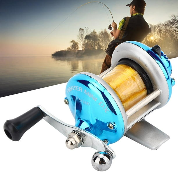 Greensen Drum‑Type Wheel Horizontal with Line Lure Reel Ice Fishing Wheel  Fishing Tackle,Fishing Wheel,Fishing Line Reel
