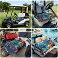 thumbnail image 6 of Golf Cart Seat Covers for 2 Seater,Cartoon Fish Microfiber Cart Seat Towel Blanket,Blue Colorful Sea Ocean Seagrass Coral Absorbent Breathable Non Slip Bench Seats Protector for Golf Course 51"x31", 6 of 9
