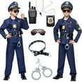 thumbnail image 3 of SYNCFUN Police Officer Boys Halloween Costume Set for 8-10 years, 3 of 7