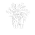 thumbnail image 1 of Flor de boda nupcial de plata Diamante de cristal Clip de peine Diapositiva Fascinator Sunnimix Peine del pelo de la flor, 1 of 7