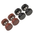 thumbnail image 3 of 2 Pairs Wood Barbell Stud Earring Illusion 16g Stainless Steel Pin Stud - (1.2x6x8mm), 16g, 3 of 5