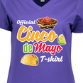 thumbnail image 4 of Inktastic Cinco De Mayo Official Tshirt Funny Pun with Taco Salso and Lime Women's V-Neck T-Shirt, 4 of 5