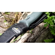 Camillus 9.5 Camp Knife, Titanium Bonded 4.75 Fixed Blade, Camping/Hunting, Gray Handle