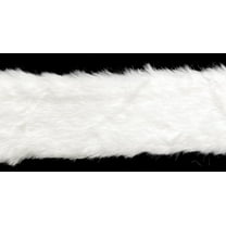 4" White Faux Fur Trimming - 4 Continuous Yards!