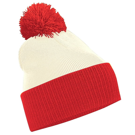 Beechfield Big Boys Snowstar Duo Two-Tone Winter Beanie Hat