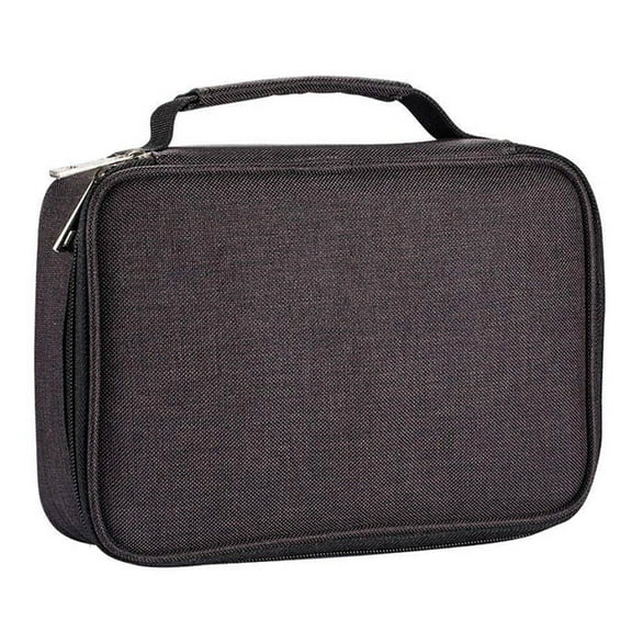 Troglfold colored pencil bag Colored Pencil Case 72 Slots Large Capacity Zipper Pens Pencil Bag Portable Stationery Pencil Pouch (Black),9.25"X6.5"X2.76"